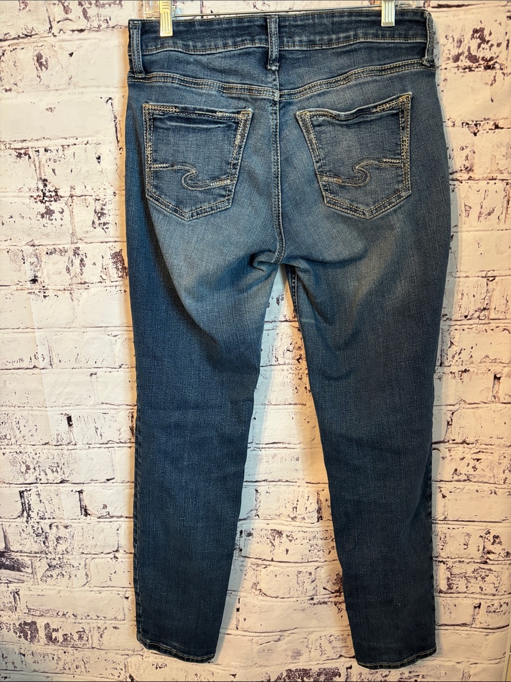 Silver Jeans Women's Boyfriend Blue Wash Denim - Picture 2 of 6